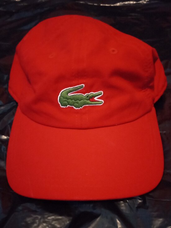 Lacoste Other - Red Lacoste Velcro SnapBack Hat